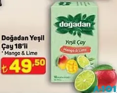 DOĞADAN YEŞİL ÇAY MANGO&LİME 18'Lİ fiyat ve kampanya bilgisi
